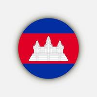 landet kambodja. kambodja flagga. vektor illustration.