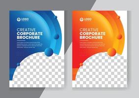 företagsbroschyr företagsprofil broschyr årsredovisning häfte affärsförslag försättsbladslayout konceptdesign vektor