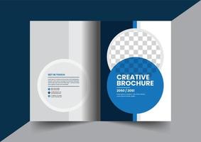 Unternehmensbroschüre Firmenprofilbroschüre Jahresbericht Booklet Geschäftsvorschlag Deckblattlayout Konzeptdesign vektor