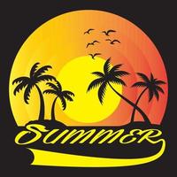 heißes Mama-Sommer-T-Shirt, Sommer-T-Shirt-Design vektor