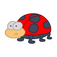 ClipArt von Bug mit Cartoon-Design vektor