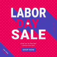 Labor Day Sale Promotion Vorlage für soziale Medien vektor