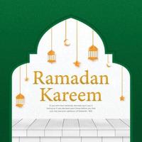 ramadan kareem islamisches hintergrunddesign mit einfachem modernem konzept und religiösem konzept, hari raya, eid mubarak, ramdhan, iftar-partybanner, hintergrund, cover, flyer, broschürendesign vektor