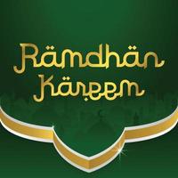 ramadan kareem islamisches hintergrunddesign mit einfachem modernem konzept und religiösem konzept, hari raya, eid mubarak, ramdhan, iftar-partybanner, hintergrund, cover, flyer, broschürendesign vektor