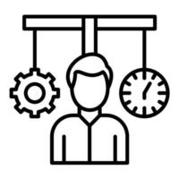 Balance-Symbol für die Arbeitslinie vektor