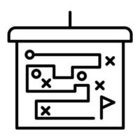 Symbol für die Planungslinie vektor