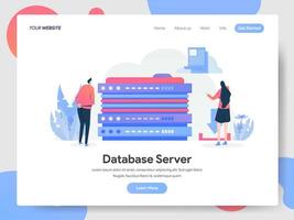 Datenbankserver-Illustrations-Konzept vektor