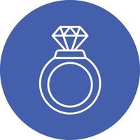 Diamant-Ring-Linie Kreis-Hintergrund-Symbol vektor