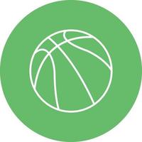 Basketball-Linie Kreis Hintergrundsymbol vektor