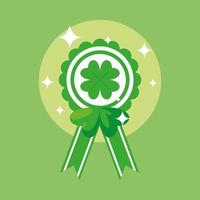 St. Patrick Tag und Medaille Klee vektor