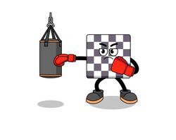 illustration av schackbrädesboxare vektor