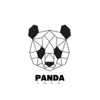 Panda-Illustrationslogo vektor