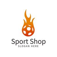 sportbutik logotyp design vektor