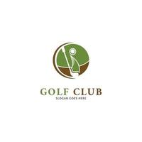 Golfclub-Logo-Design-Vorlage-Vektor-Illustration vektor