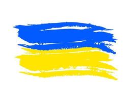 ukraine europa landesflagge vektor hintergrund symbol aquarell grunge textur trockenpinsel tinte textur illustration unabhängigkeitstag feier banner