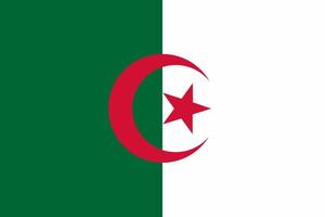 die flagge algerien vektor