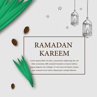 ramadan-schablonenkonzeptvektor vektor