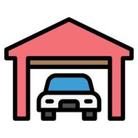 garage ikon vektor illustration.