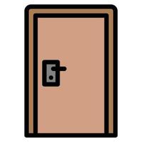 Tür-Symbol-Vektor-Illustration. vektor