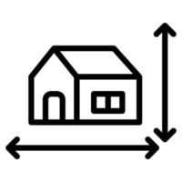 Haus Bereich Symbol Vektor Illustration.