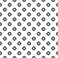 Schwarz-Weiß-Oberflächenmuster Textur. bw dekoratives Grafikdesign. Mosaik Ornamente. Mustervorlage. vektor