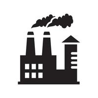 fabriks eko kraftverk industriell ikon mall svart färg redigerbar. fabriks eko kraftverk industriell ikon symbol platt vektorillustration för grafisk och webbdesign. vektor