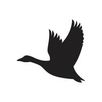 fågel eller hägrar flygande ikon mall svart färg redigerbar. fågel eller hägrar flygande ikon symbol platt vektorillustration för grafik och webbdesign. vektor