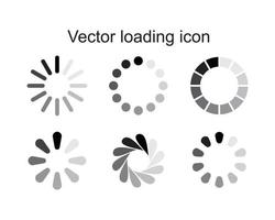 Vektor-Ladesymbol-Vorlage in schwarzer Farbe editierbar. Vektor laden Symbol flache Vektorillustration für Grafik- und Webdesign.