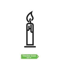 Kerzensymbol - Vektor. Kerzensymbol brennen vektor