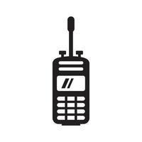 walkie talkie set ikon vektorillustration för grafik och webbdesign. vektor