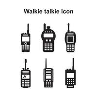 walkie talkie set ikon vektorillustration för grafik och webbdesign. vektor