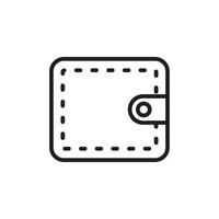 plånbok vektor ikon mall svart färg redigerbar. plånbok vektor ikon symbol platt vektor illustration för grafik och webbdesign.