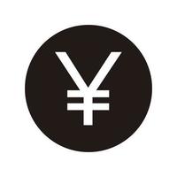 Yen-Zeichen-Symbol, Yen-Vektor. vektor