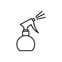 Spray-Icon-Vorlage in schwarzer Farbe editierbar. Sprühsymbol Symbol flache Vektorillustration für Grafik- und Webdesign. vektor