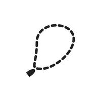 islam symbol vorlage schwarze farbe editierbar. flache vektorillustration des islamischen symbolsymbols für grafik- und webdesign. vektor