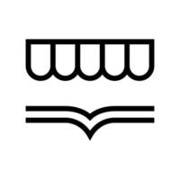 Buchladen-Icon-Design vektor