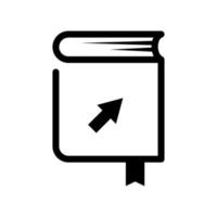 e-bok utbildning ikon design vektor
