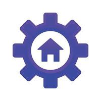 Design-Vorlagensymbol für das Logo des Home-Service-Elements vektor