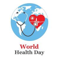 Illustration zum Thema Weltgesundheitstag. vektor