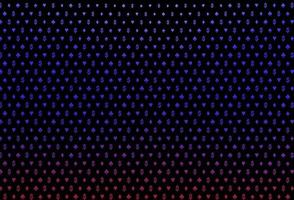 dunkelrosa, blauer Vektorhintergrund mit Kartenzeichen. vektor