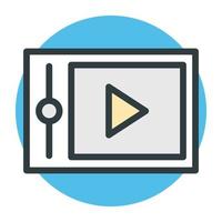 koncept för videostreaming vektor