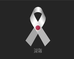 Trauer Japan Ribbon vektor