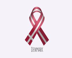 Trauer Dänemark Ribbon vektor