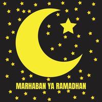 marhaban ya ramadhan vektor
