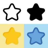 Abbildung Vektorgrafik des Sternsymbols. perfekt für Benutzeroberfläche, neue Anwendung usw vektor