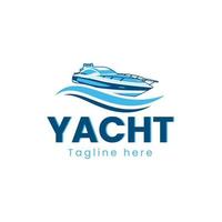 Logodesign für Yachten kostenlos vektor