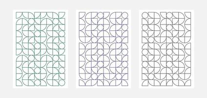 geometrie minimalistisches kunstwerkcover mit form und figur. abstrakter Musterdesignstil für Cover, Webbanner, Zielseite, Geschäftspräsentation, Branding, Verpackung, Tapete vektor