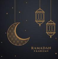 ramzan ramadan kareem mubarak postkarten heiliger monat vektor