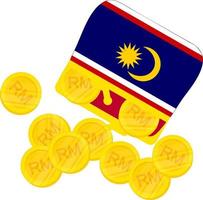 malaysiska flaggan vektor