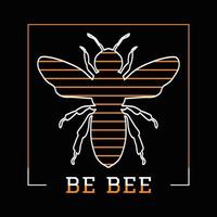 bee t-shirt design vektor